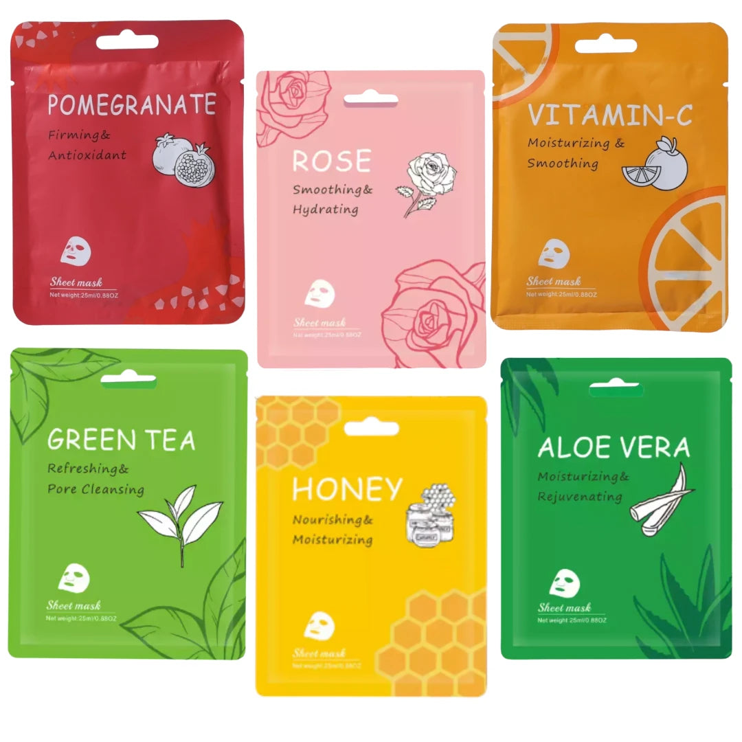 Natural Organic Facial Masks (3 Pack)