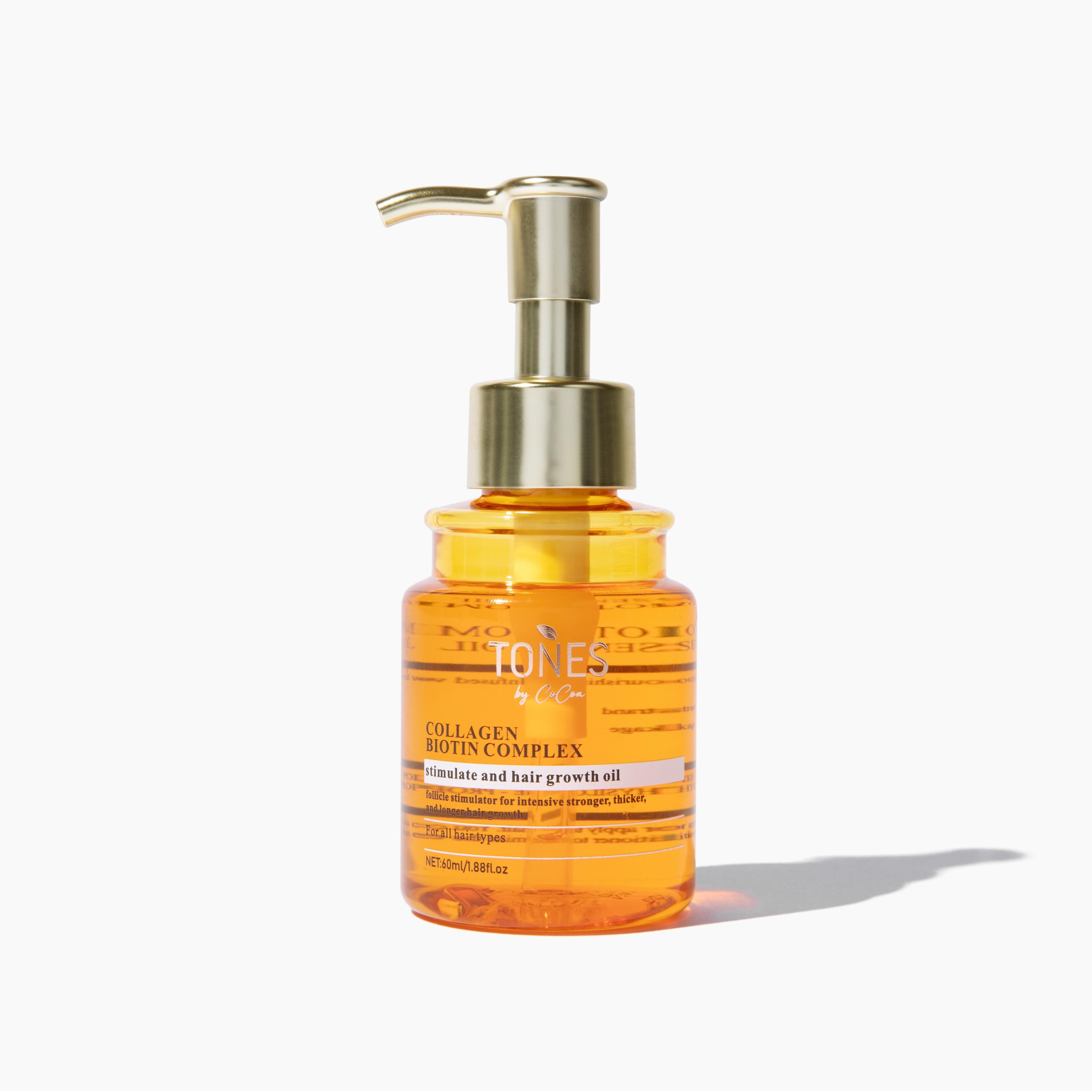 Collagen Biotin Complex Stimulating Hair Growth Oil – Tones by Cocoa