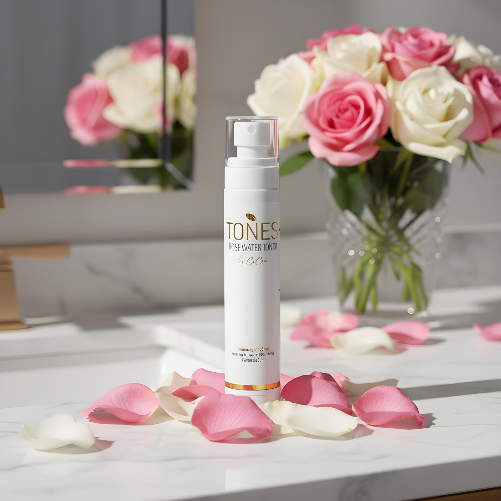 Rose Water + Mallow Flower Toner Mist – Tones by Cocoa