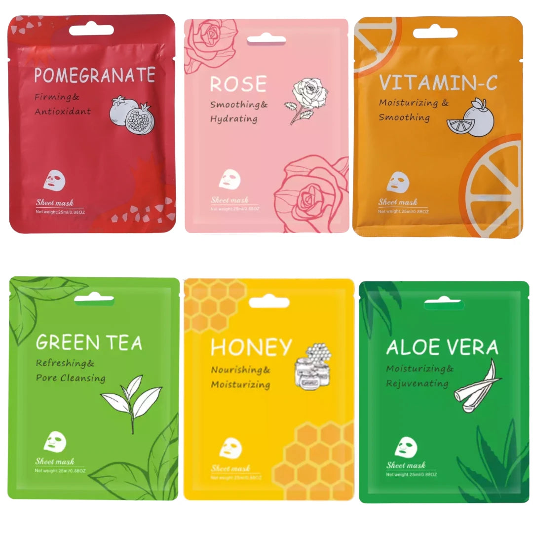 Natural Organic Facial Masks (3 Pack)